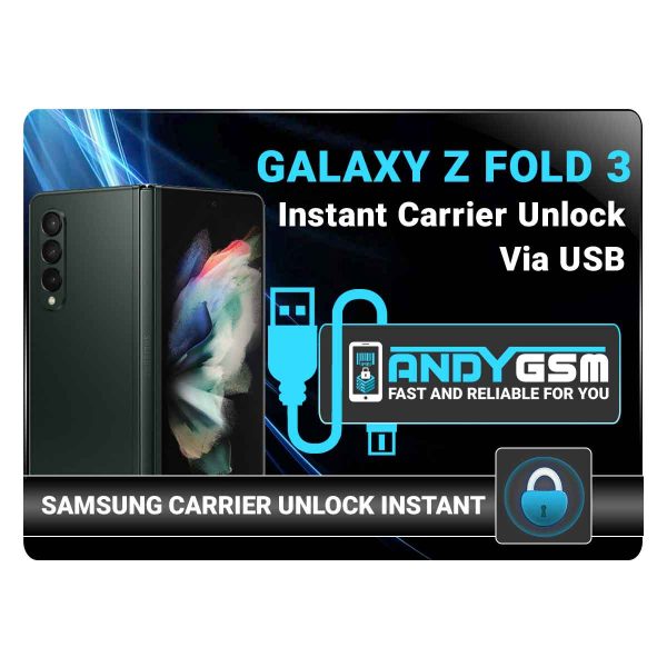 Z FOLD 3 Samsung Instant USB Carrier Unlock